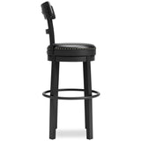 Valebeck - Tall Upholstered Swivel Barstool by Signature Design by Ashley® | Bel Furniture