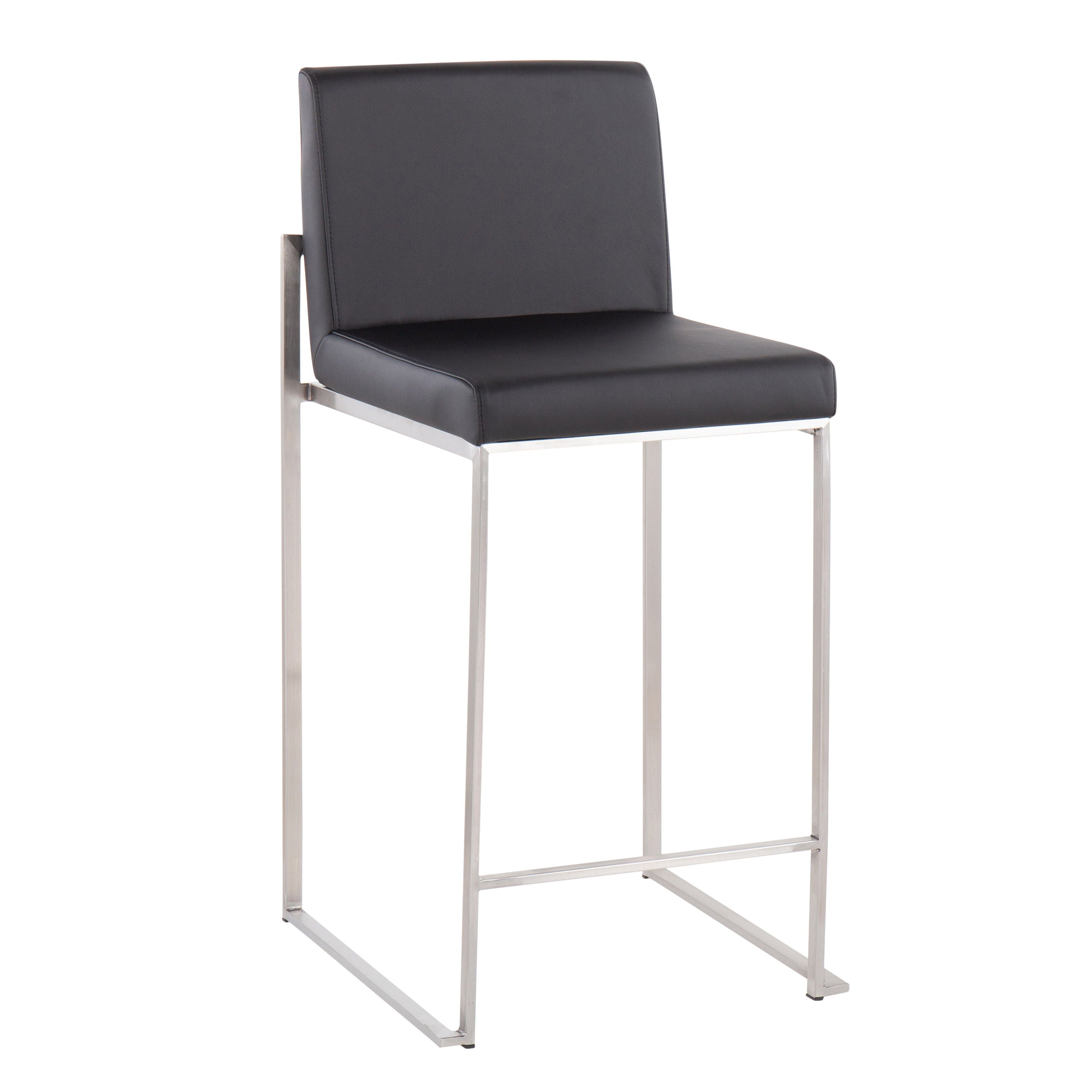 Fuji - Contemporary High Back Counter Stool, Functional Design