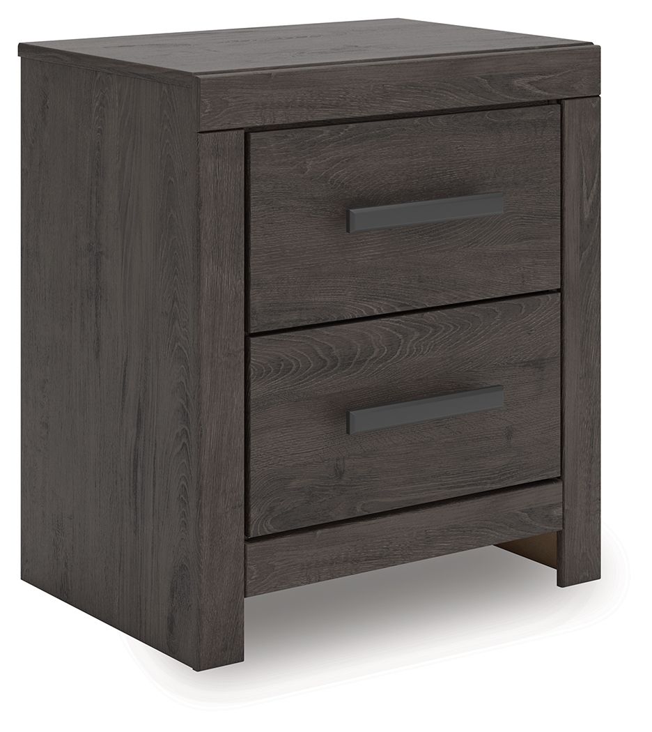 Prendonea - Charcoal - Two Drawer Night Stand by Signature Design by Ashley® | Bel Furniture