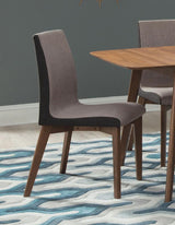 Redbridge - Upholstered Dining Side Chair (Set of 2) - Natural Walnut by CoasterEveryday | Bel Furniture