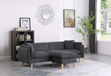 Brayden - Fabric Sectional Sofa Chaise by Lilola Home | Bel Furniture