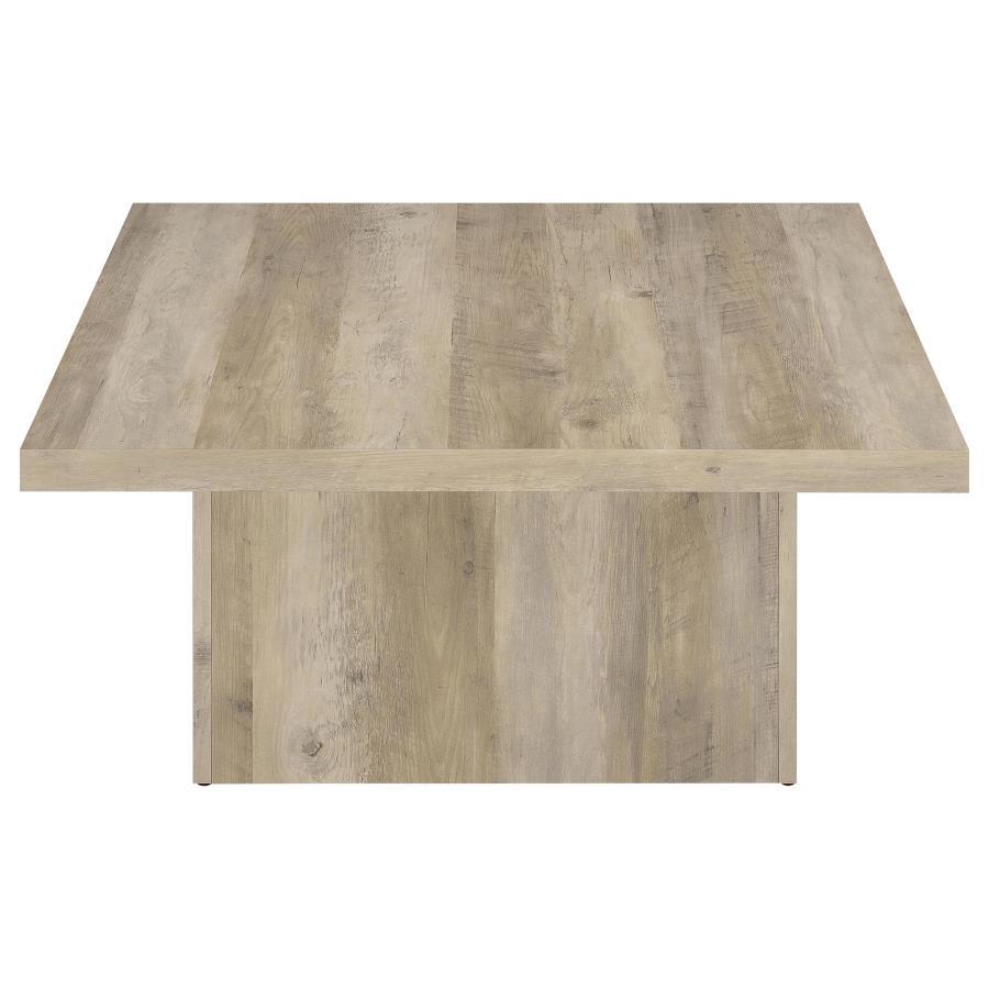 Devar - Square Coffee End Table Set - Distressed Pine