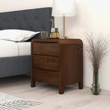 Lionel - Mid-Century Modern Nightstand 3 Drawer Bed Side Table - Brown by Ashcroft Furniture | Bel Furniture