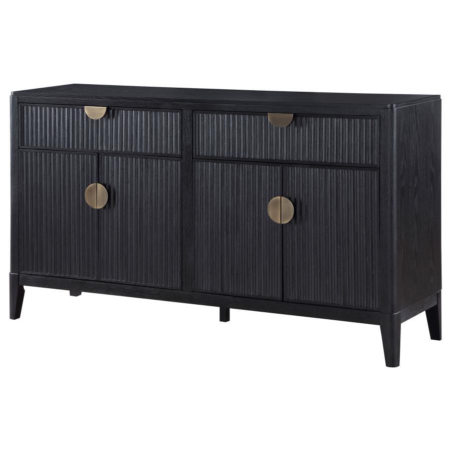 Brookmead - 4 Door Sideboard Buffet Storage Cabinet - Black by Coaster Fine Furniture | Bel Furniture