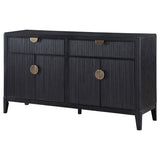 Brookmead - 4 Door Sideboard Buffet Storage Cabinet - Black by Coaster Fine Furniture | Bel Furniture