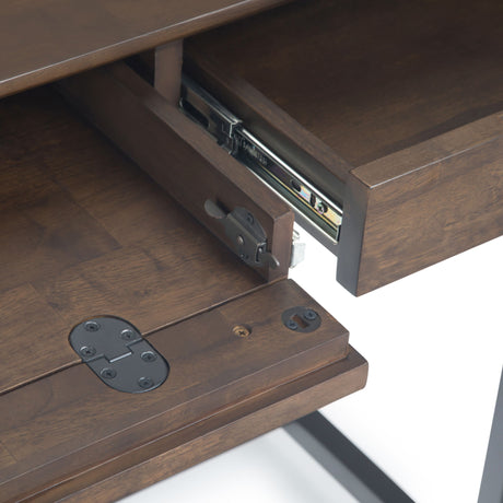 Banting - Mid Century Desk - Walnut Brown by Simpli-Home | Bel Furniture