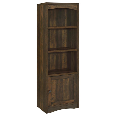 Laughlin - 3 Shelf Engineered Wood Media Tower Dark Brown by CoasterEveryday | Bel Furniture