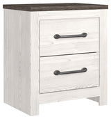 Gerridan - White / Gray - Two Drawer Night Stand by Signature Design by Ashley® | Bel Furniture