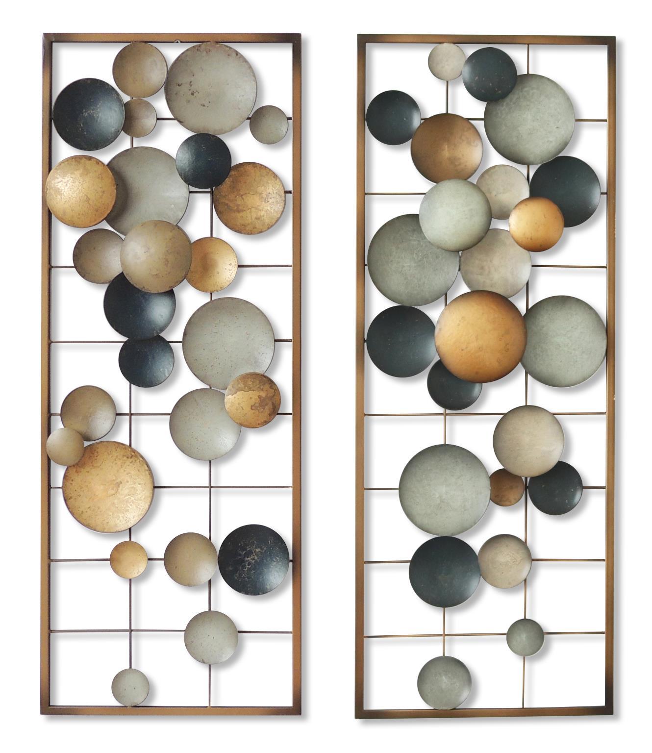 11x29 Metal Wall Decor - Pearl Silver