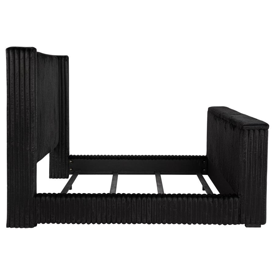 Centergrove - Upholstered Wingback TV Bed