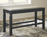 Tyler Creek - Antique Black - DBL Counter UPH Bench by Signature Design by Ashley® | Bel Furniture