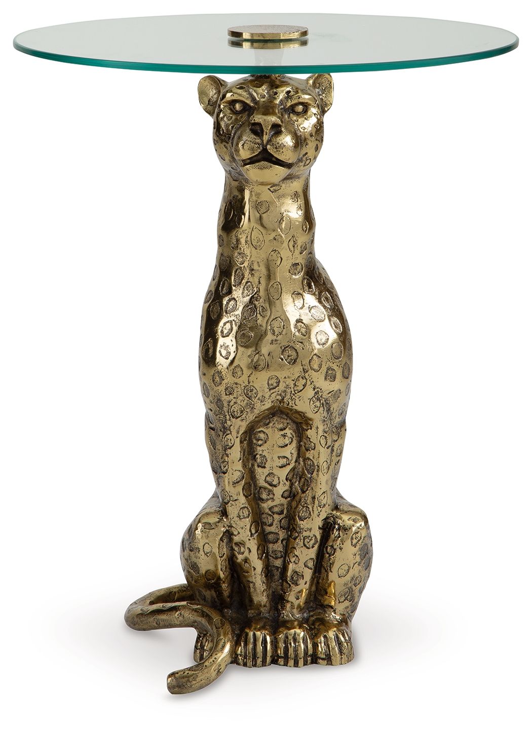 Vallain - Antique Gold Finish - Accent Table by Signature Design by Ashley® | Bel Furniture