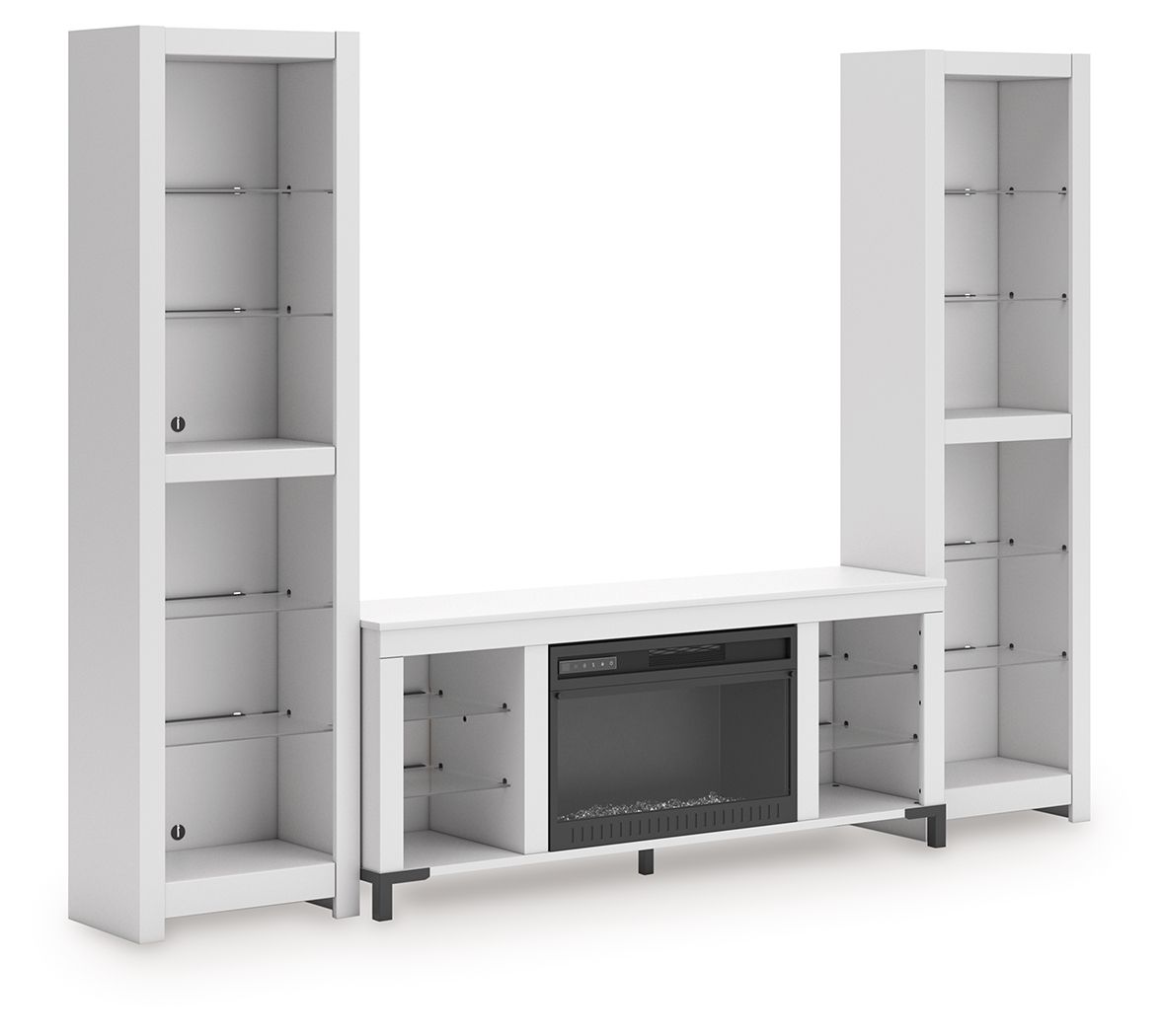 Brollevi - White - 3-Piece Entertainment Center by Signature Design by Ashley® | Bel Furniture