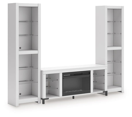 Brollevi - White - 3-Piece Entertainment Center by Signature Design by Ashley® | Bel Furniture