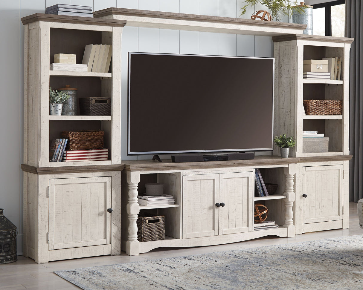 Havalance - Brown / Beige - 4 Pc. - Entertainment Center - 67" TV Stand by Signature Design by Ashley® | Bel Furniture