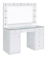 Acena - 7-Drawer Vanity Set With Lighting White by CoasterEssence | Bel Furniture