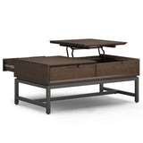Banting - Lift Top Coffee Table - Walnut Brown by Simpli-Home | Bel Furniture