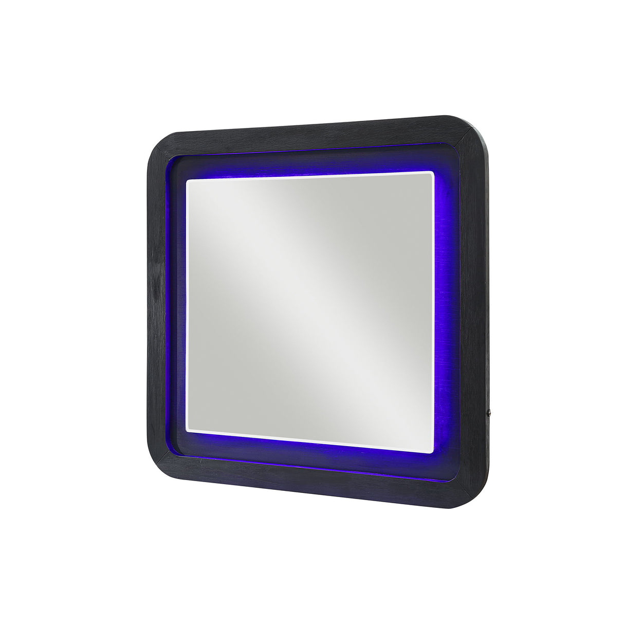 Beverly - Large Scale Wall Mirror For Dresser, Rounded Edges - Black White