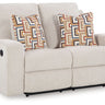 Danum - Reclining Loveseat White by Signature Design by Ashley® | Bel Furniture