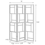 Damis - 3-Panel Room Divider Folding Shoji Screen - Black