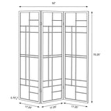 Katerina - 3-Panel Room Divider Folding Shoji Screen - Cherry