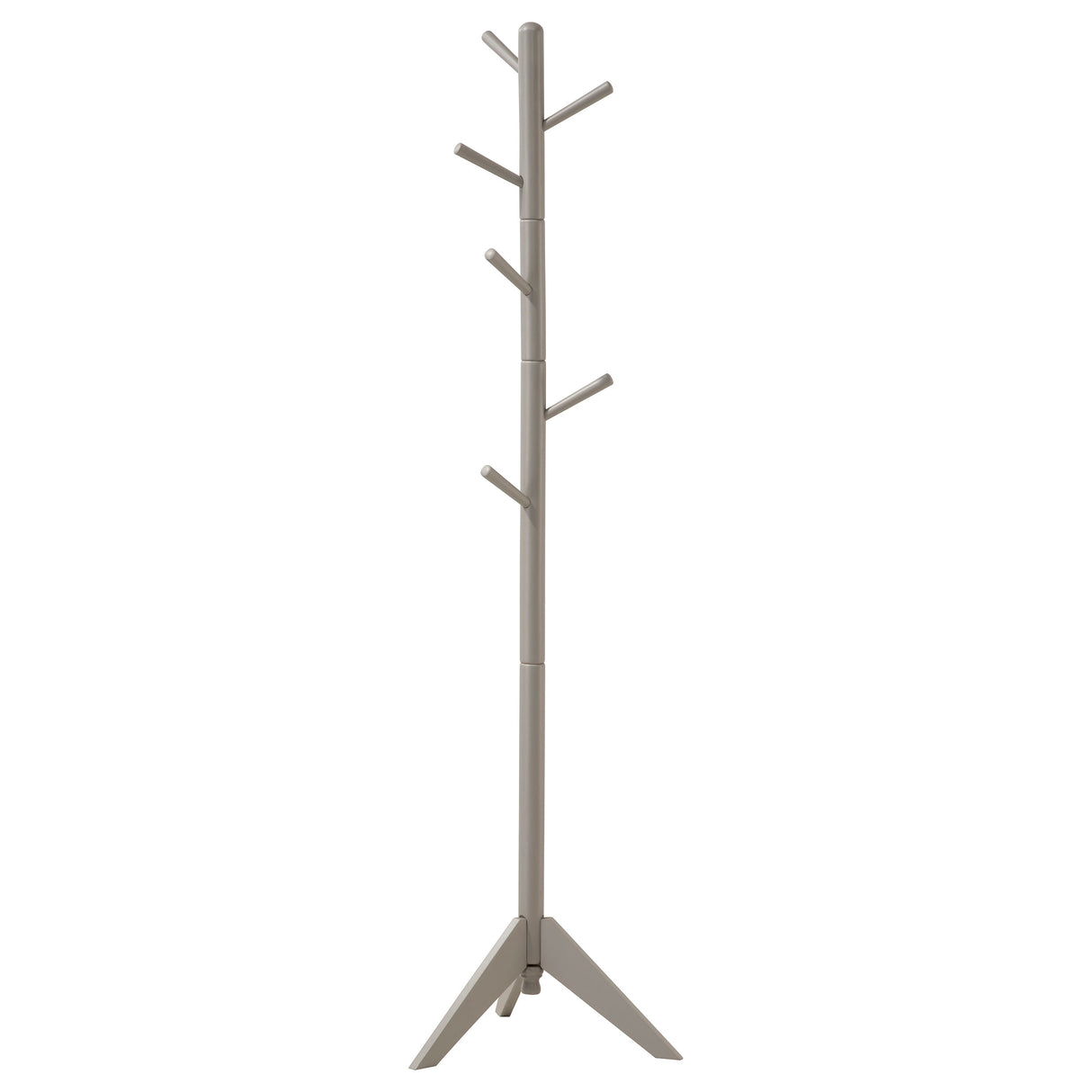 Devlin - 6 Hook Freestanding Wood Coat Rack Hat Hanger