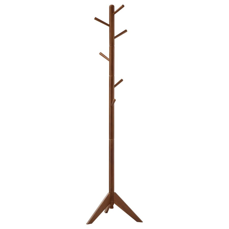Devlin - 6 Hook Freestanding Wood Coat Rack Hat Hanger