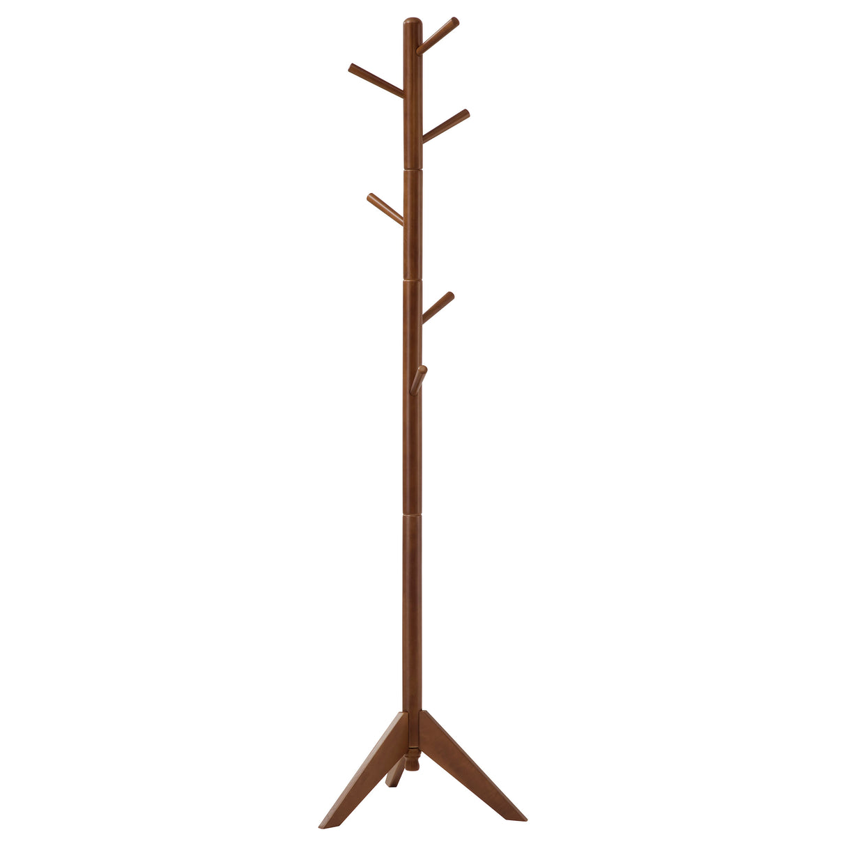 Devlin - 6 Hook Freestanding Wood Coat Rack Hat Hanger