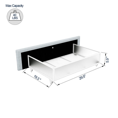 Anda - Boucle Upholstered Platform Bed With Patented Drawers Storage - Ivory by House & Home Furniture | Bel Furniture