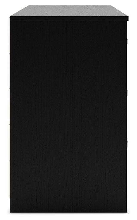 Finch - Six Drawer Dresser - 29'' Height - Black - view 6