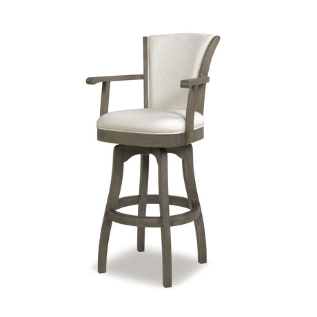 Williams - Swivel Bar Stool With Armrests by Jennifer Taylor Home | Bel Furniture