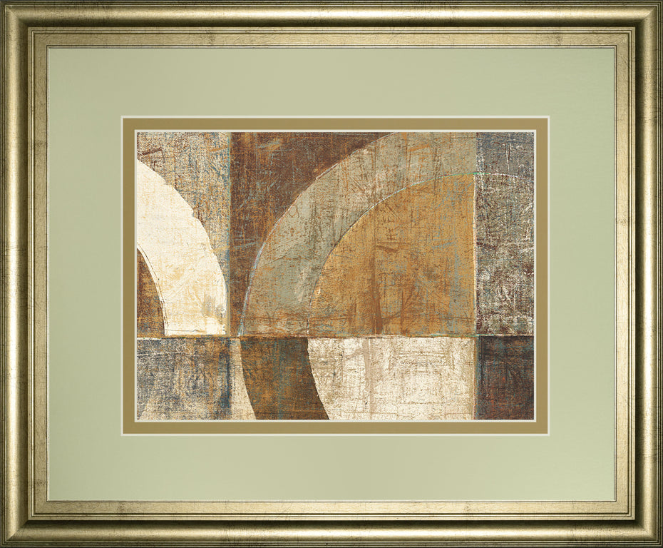 Circular Sculpture By Wild Apple Portfolio - Framed Print Wall Art - Dark Brown