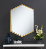 Bledel - Hexagonal Wall Mirror - Gold