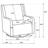 Serra - Boucle Upholstered Swivel Glider Recliner