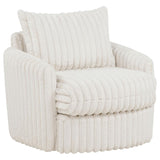 Sarco - Corduroy Upholstered Swivel Accent Arm Chair