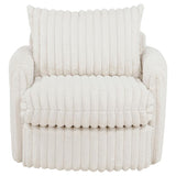 Sarco - Corduroy Upholstered Swivel Accent Arm Chair