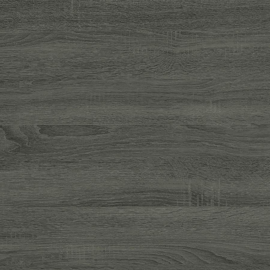 Colby - Engineered Wood C-Shaped Side Table - Weathered Gray
