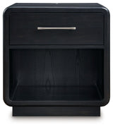 Rowanbeck - Black - One Drawer Night Stand by Signature Design by Ashley® | Bel Furniture