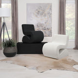 Ronea - Boucle Upholstered Armless Curved Chair