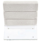 Serreta - Boucle Upholstered Armless Acrylic Chair
