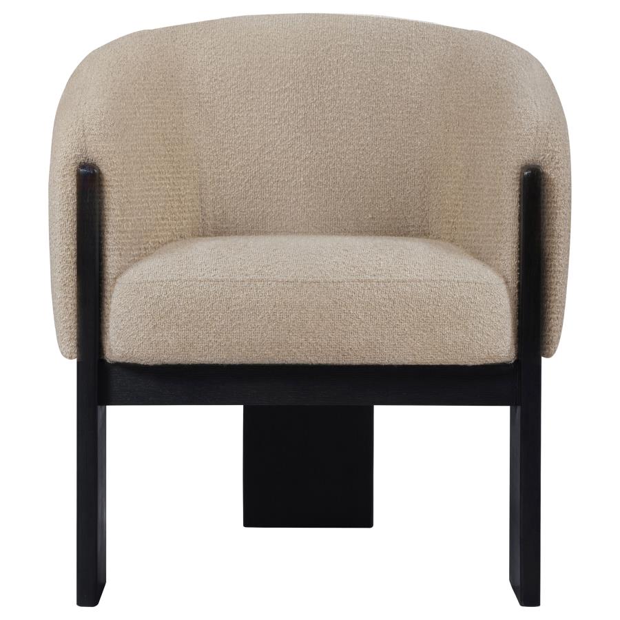 Valdez - Boucle Upholstered Barrel Back Accent Chair