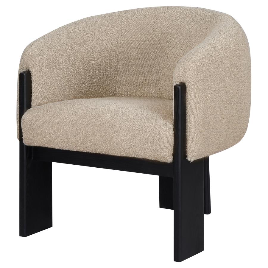 Valdez - Boucle Upholstered Barrel Back Accent Chair