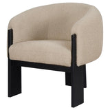 Valdez - Boucle Upholstered Barrel Back Accent Chair
