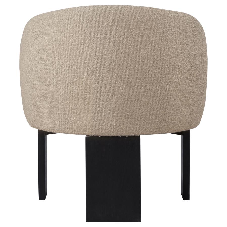 Valdez - Boucle Upholstered Barrel Back Accent Chair