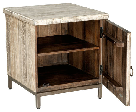 Laddford - Whitewash - Accent Cabinet - Shelf by Signature Design by Ashley® | Bel Furniture