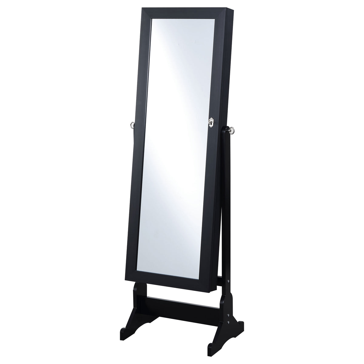 Tutuola - Cheval Mirror With Jewelry Storage - Black