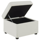 Winter - Upholstered Hydraulic Lift Top Storage Ottoman
