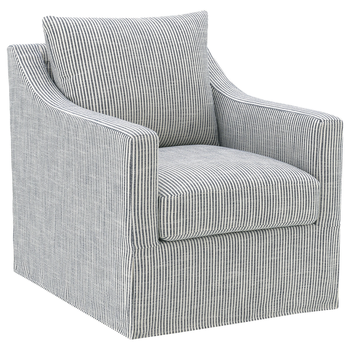 Winter - Upholstered Sloped Arm Accent Swivel Chair