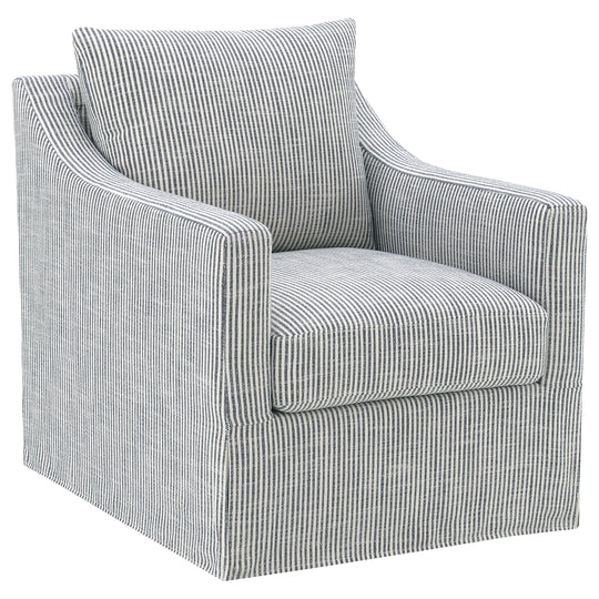 Winter - Upholstered Sloped Arm Accent Swivel Chair