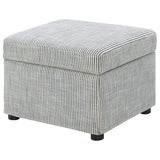 Winter - Upholstered Hydraulic Lift Top Storage Ottoman